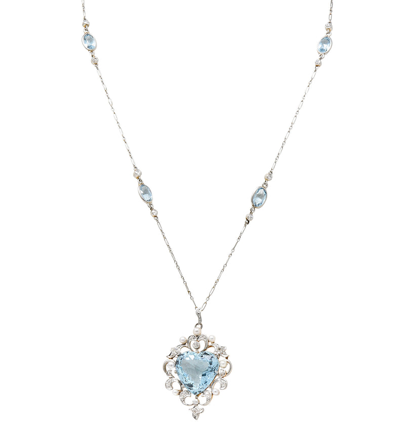 Oval Shape Gemstone & Diamond Station Necklace - 9954QRIADFGNKSPWG-OV –  Rocky Point Jewelers